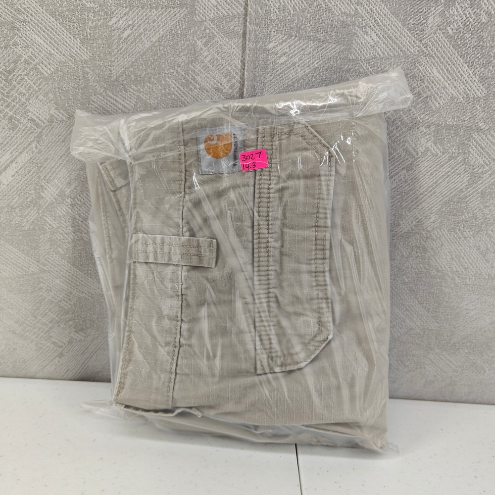 Carhartt Shorts Mens 32 Beige Tacoma Relaxed Fit Ripstop Workwear Gorpcore - Picture 11 of 12